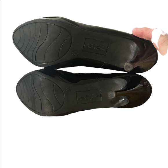 Christian Siriano Black Faux Patent Leather Pumps Size  9.5 - Picture 8 of 10